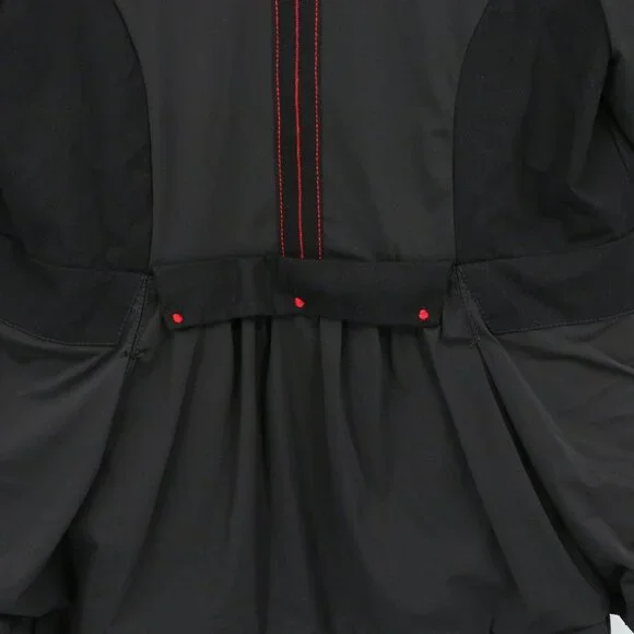 ADC Lagenlook Art to Wear Mixed Media 2 Pc Lantern Dress Jacket Set Black 12 14 - Picture 6 of 10